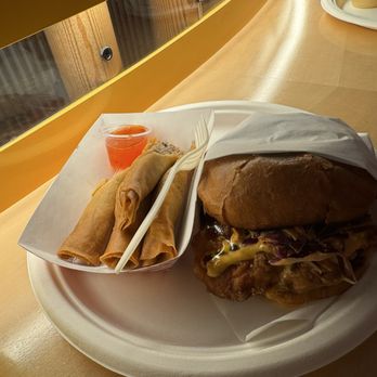 Izzy & Wooks - House-Made Lumpia (4pcs) and Crispy Mochiko Chicken - Burgers Near Me - San Francisco, California
