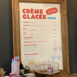Marche Saint Laurent - Ice cream menu (july 2025)