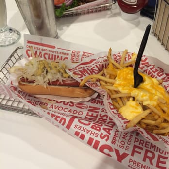 Smashburger - Long Island dog and cheese fries. - Burgers Near Me - New Hyde Park, New York