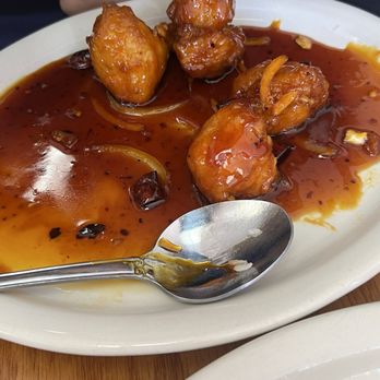Uncle Lees Cafe - orange chicken super juicy and big pieces! we tore it up as u can see - Chinese Near Me - Houston, Texas
