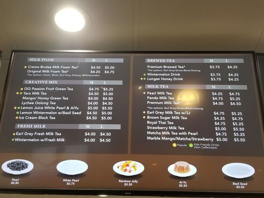 Menu photo 4 Gong Cha Alameda, CA