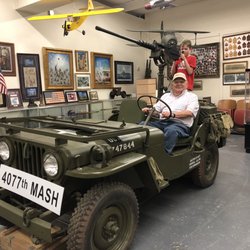 Tony Lute's World War II Memorabilia Museum - Tony and grandson.