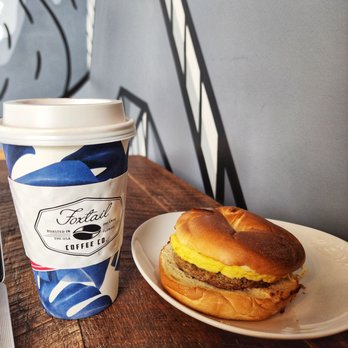 Foxtail Coffee Co - Holiday cookie latte + turkey sausage, egg, and cheese bagel - Coffee & Tea Near Me - Gainesville, Florida Foxtail Coffee Co - Holiday cookie latte + turkey sausage, egg, and cheese bagel - Coffee & Tea Near Me - Gainesville, Florida