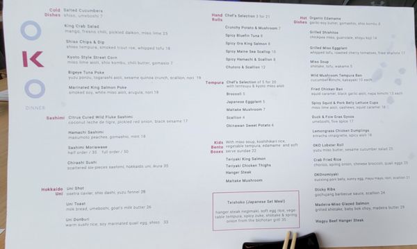 Menu photo 3 OKO Kitchen Westport, CT Menu photo 3 OKO Kitchen Westport, CT