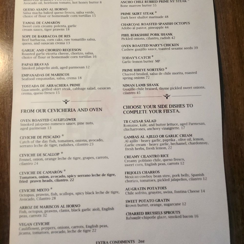 Toro Bravo - Menu - Steakhouses Near Me - Reno, Nevada Toro Bravo - Menu - Steakhouses Near Me - Reno, Nevada