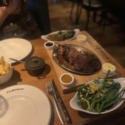 FX Buckley - Cote de Boeuf for two with all these sides included