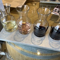 Laterus Winery - Sampler of tasting flight.