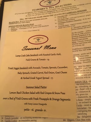 Menu photo 8 Teaberry's Tea Room Flemington, NJ Menu photo 8 Teaberry's Tea Room Flemington, NJ