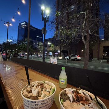 Nick The Greek - Outdoor seating Gyro Bowl - Greek Near Me - San Diego, California
