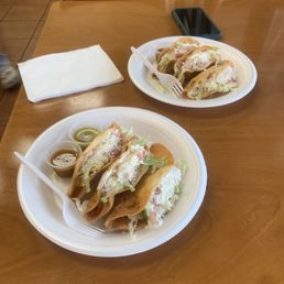 Taco De Papa Shrimp Tacos