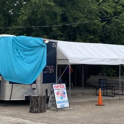 It’s Sno Worth It - New shade cover. Great Shaved Ice And Snow Cones.
Open 3-9 Daily and 3-8 Sunday