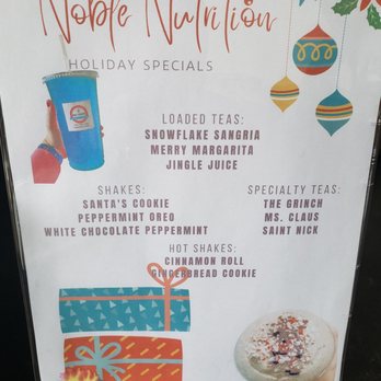 Noble Nutrition - Trying the new holiday flavors. - Coffee & Tea Near Me - Noblesville, Indiana Noble Nutrition - Trying the new holiday flavors. - Coffee & Tea Near Me - Noblesville, Indiana