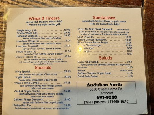 Menu photo 3 The Audubon North Amherst, NY