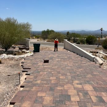 Eco-Landscaping - Installing paver for driveway - Tree Services Near Me Eco-Landscaping - Installing paver for driveway - Tree Services Near Me