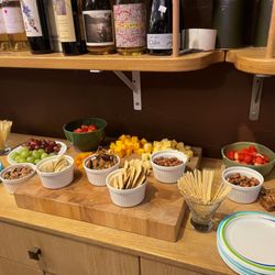Mission Wines - Snacks to go with the champagne.
