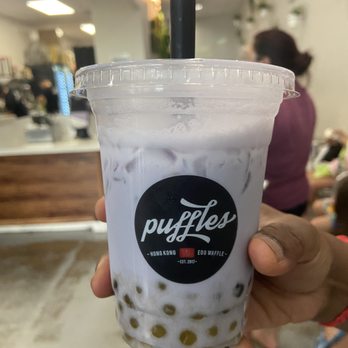 Puffles - Taro Milk Tea - Desserts Near Me - Hollywood, Florida Puffles - Taro Milk Tea - Desserts Near Me - Hollywood, Florida