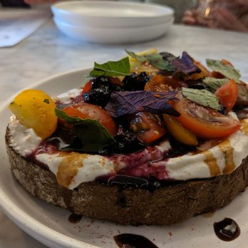 Bloomsday Cafe - Tomato blueberry toast - Coffee & Tea Near Me - Philadelphia, Pennsylvania Bloomsday Cafe - Tomato blueberry toast - Coffee & Tea Near Me - Philadelphia, Pennsylvania