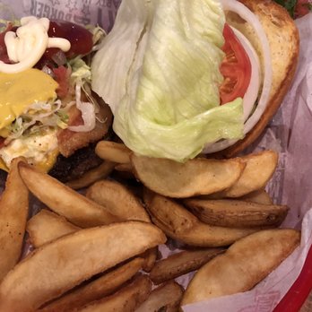 Fuddruckers - Hangover burger - American Near Me - Miami, Florida Fuddruckers - Hangover burger - American Near Me - Miami, Florida