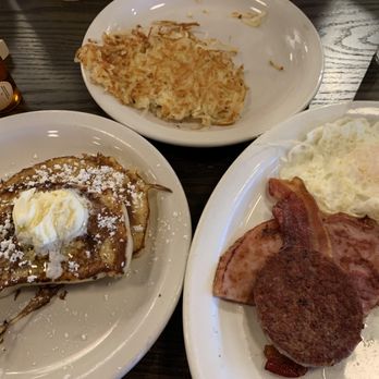 Cracker Barrel Old Country Store - Grandma's Sampler breakfast - American Near Me - Asheville, North Carolina Cracker Barrel Old Country Store - Grandma's Sampler breakfast - American Near Me - Asheville, North Carolina