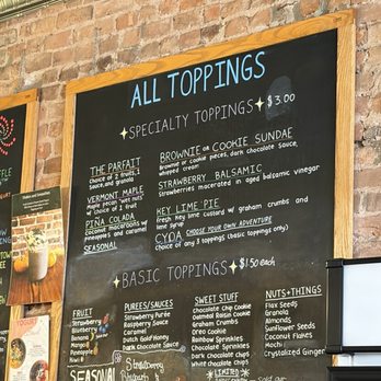 Culture - Menu - Ice Cream & Frozen Yogurt Near Me - Brooklyn, New York