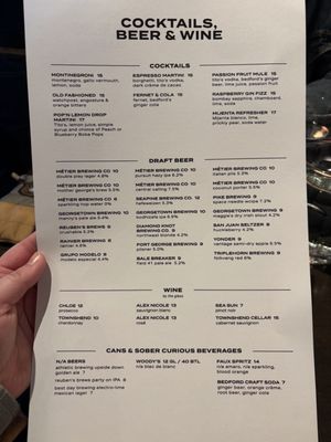 Menu photo 2 Hatback Bar & Grille Seattle, WA