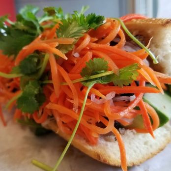 Grateful Bagel - The BBQ Lemongrass pork Bahn mi - Sandwiches Near Me - Santa Rosa, California Grateful Bagel - The BBQ Lemongrass pork Bahn mi - Sandwiches Near Me - Santa Rosa, California