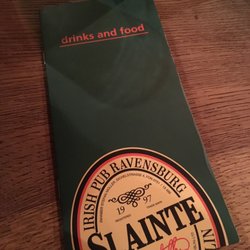 Irish Pub - Menue