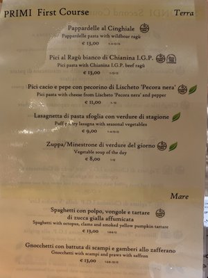 Menu photo 2 La Vecchia Lira Volterra, PI