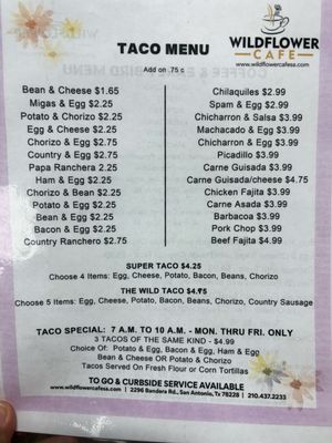 Menu photo 5 Wildflower Cafe San Antonio, TX Menu photo 5 Wildflower Cafe San Antonio, TX