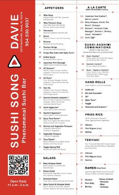 Menu photo 3 Sushi Song - Davie Davie, FL Menu photo 3 Sushi Song - Davie Davie, FL