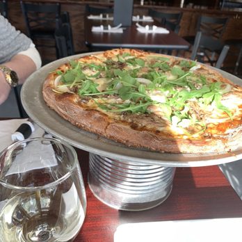 Cece's Pizza and Catering - Duck Confit Pizza with onions, garlic, goat cheese, & arugula. - Pizza Near Me - Weymouth, Massachusetts