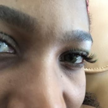 Amazing Lash Studio - Houston Eyelash Extensions - Sexy style lashes with green tips. - Eyelash Service Near Me - Houston, Texas