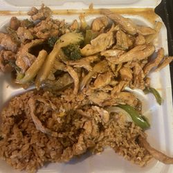 Fast Wok - Chicken with broccoli and Mongolian chicken