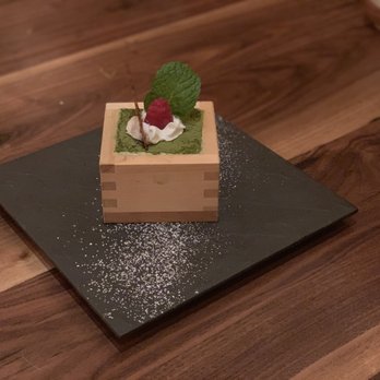 EBESU Robata & Sushi - Green tea tiramisu - Sushi Bars Near Me - Plano, Texas