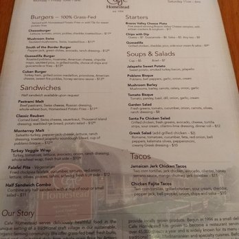Cafe Homestead - Appetizers, soups, salads, burgers, sandwiches, tacos - American Near Me - Waco, Texas Cafe Homestead - Appetizers, soups, salads, burgers, sandwiches, tacos - American Near Me - Waco, Texas