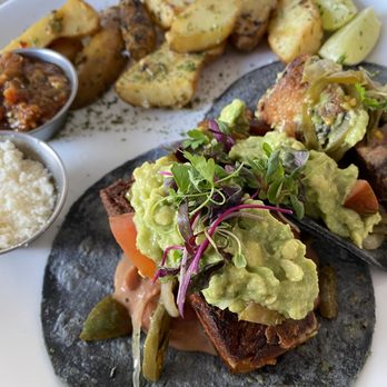 Tres Muchachos - Pork tacos with potatoes - Breakfast & Brunch Near Me - Costa Mesa, California Tres Muchachos - Pork tacos with potatoes - Breakfast & Brunch Near Me - Costa Mesa, California