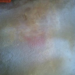 The dreaded stain - a delightful mix of Crystal Light Raspberry Ice and ammonia.
