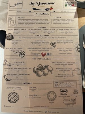 Menu photo 4 La Devozione New York, NY