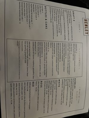 Menu photo 3 Henley Nashville, TN Menu photo 3 Henley Nashville, TN
