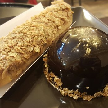 Eclair Bakery - Left: hazelnut eclair - woaaahhh Right: wendy - chocolate mousse + creme brulee + chocolate glaze - Bakeries Near Me - New York, New York Eclair Bakery - Left: hazelnut eclair - woaaahhh Right: wendy - chocolate mousse + creme brulee + chocolate glaze - Bakeries Near Me - New York, New York