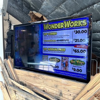 WonderWorks - Menu - Amusement Parks Near Me - Syracuse, New York WonderWorks - Menu - Amusement Parks Near Me - Syracuse, New York