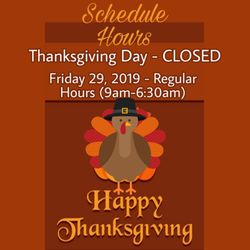 Lizbeth Dominican Hair Salon 3 - Thanksgiving Schedule 2019