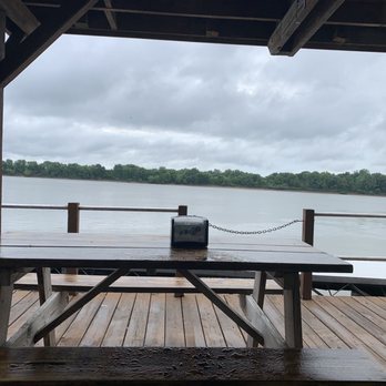 E'town River Restaurant - a picnic table on a dock - Seafood Near Me - Elizabethtown, Illinois E'town River Restaurant - a picnic table on a dock - Seafood Near Me - Elizabethtown, Illinois