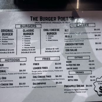 The Burger Poet - Burgers Near Me - Franklin, Indiana The Burger Poet - Burgers Near Me - Franklin, Indiana