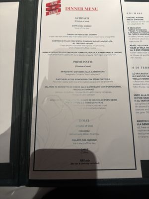 Menu photo 1 Zucca Coral Gables, FL