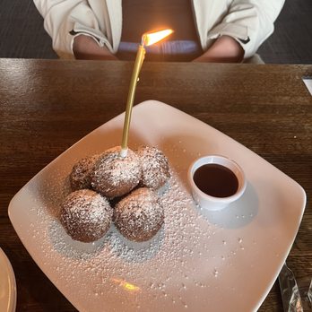 Amaro's Table - Ricotta donuts with caramel sauce - New American Near Me - Vancouver, Washington