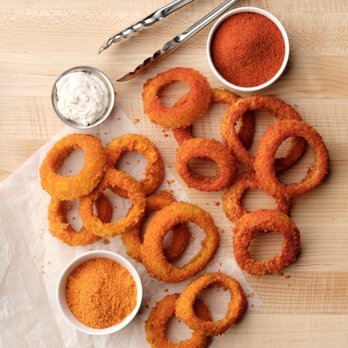 Wings and Rings - onion rings and dipping sauce - New American Near Me - Mason, Ohio Wings and Rings - onion rings and dipping sauce - New American Near Me - Mason, Ohio