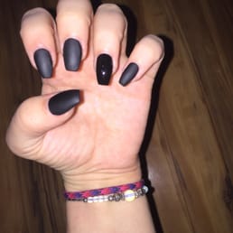 Acrylic full set, coffin style Acrylic full set, coffin style