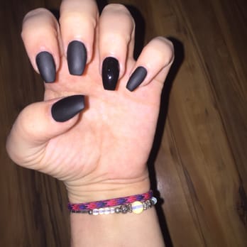 Tiffany Nails - Acrylic full set, coffin style - Nail Salons Near Me - Fort Wayne, Indiana