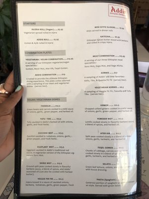 Menu photo 7 Addis Ethiopian Restaurant Oakland, CA Menu photo 7 Addis Ethiopian Restaurant Oakland, CA